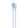 Câble Tissé USB A / USB C 3A 1.2m FastCharge 15W Bleu Bigben