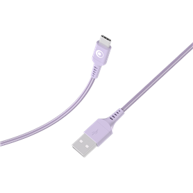 Câble Tissé USB A / USB C 3A 1.2m FastCharge 15W Violet Bigben
