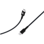 Câble Tissé USB C / USB C 3A 1.2m PD 60W Noir Bigben