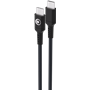 Câble Tissé USB C / USB C 3A 1.2m PD 60W Noir Bigben