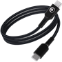Câble Tissé USB C / USB C 3A 1.2m PD 60W Noir Bigben