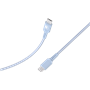 Câble Tissé USB C / USB C 3A 1.2m PD 60W Bleu Bigben