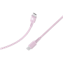 Câble Tissé USB C / USB C 3A 1.2m PD 60W Rose Bigben