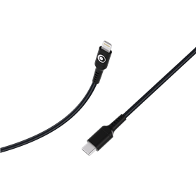 Câble Tissé USB C / Lightning 3A 1.2m PD 60W Noir Bigben