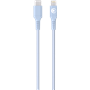 Câble Tissé USB C / Lightning 3A 1.2m PD 60W Bleu Bigben