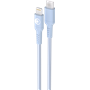 Câble Tissé USB C / Lightning 3A 1.2m PD 60W Bleu Bigben