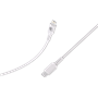 Câble Tissé USB C / Lightning 3A 1.2m PD 60W Blanc Bigben