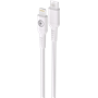 Câble Tissé USB C / Lightning 3A 1.2m PD 60W Blanc Bigben