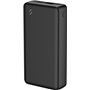 Powerbank 20000mAh 2 ports USB A+C Noir WOW