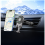 Support Voiture Ventilation Bras rotatif MagSafe Maintien magnétique Noir + Garantie à vie Force Power Lite