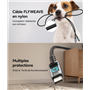 Câble Leopard Magnétique USB C / USB C 5A 1.2m PD 240W Noir Iniu