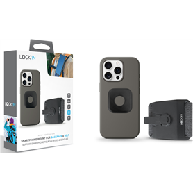 Support téléphone pour Sac à dos & Ceinture Noir Lock'in