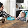BABY EINSTEIN NEPTUNE Chaise haute bébé de 6 mois a 3 ans inclus: tapis d'eau, assiette sécurisé, tablette et poche de rangement