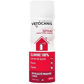 Spray anti-parasitaires - VETOCANIS - Anti-Puces, Anti-Tiques pour Habitat