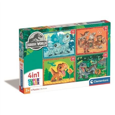 CLEMENTONI Puzzle 4 en 1 Jurassic World