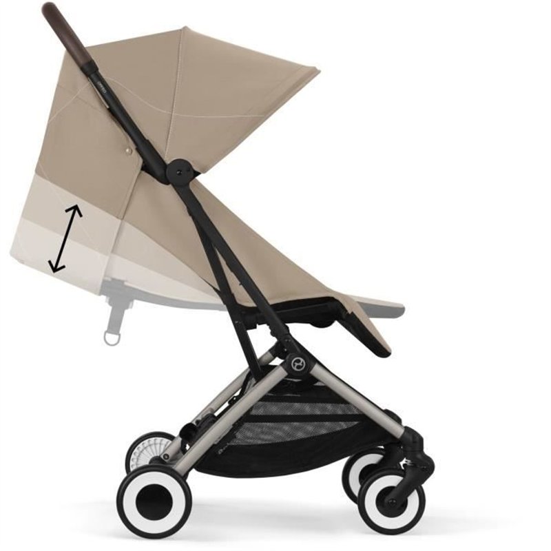 Image secondaire de CYBEX - Poussette ultra compacte et confortable - ORFEO - 4 roues - Almond Beige