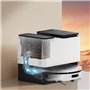 Robot Aspirateur Laveur connecté avec base de vidage - EZICLEAN All In One Z15 Pro - 10 000 Pa - 1,5 L - Blanc