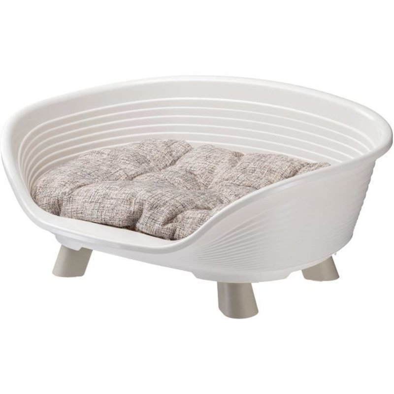 Corbeille - FERPLAST - THRONE 4 - Avec coussin relax - Blanc
