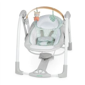 INGENUITY Transat bébé balancelle électrique pliable -Cosy Spot- arche jouets amovible, réglages balancement, minuterie, inclina