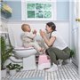 INGENUITY Marche pied et pot d'apprentissage avec cuvette amovible, Antidérapant, Assise ergonomique, rose