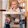 INGENUITY Rehausseur de chaise deluxe pliable Turquoise, nomade avec tablette et sangles inclus