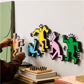 LEGO 31216 Art Keith Haring, Les Figures Dansantes, Décoration d'Intérieur et Set de Construction pour Adultes