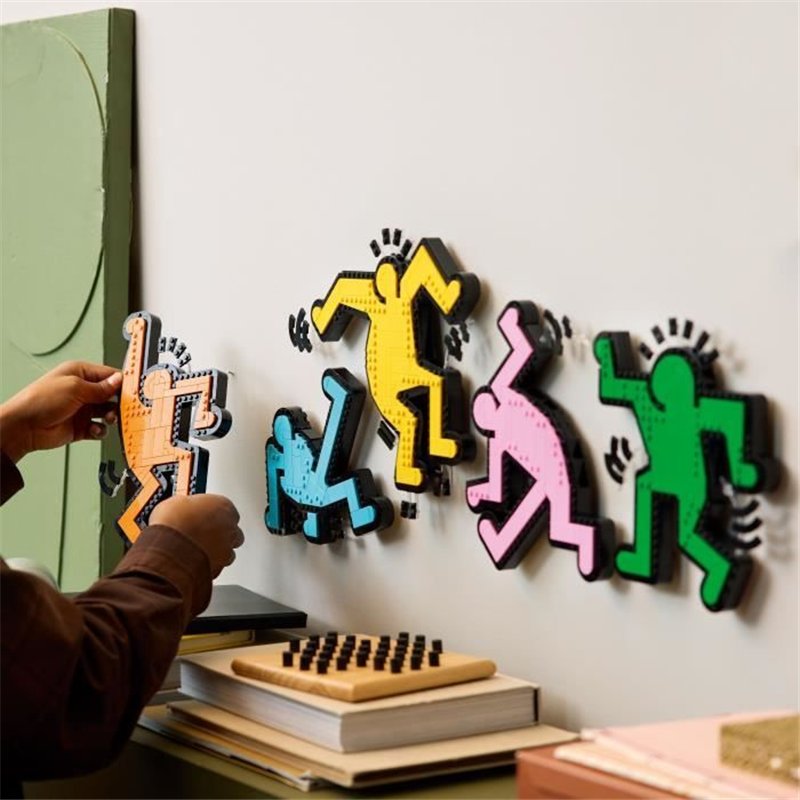 LEGO 31216 Art Keith Haring, Les Figures Dansantes, Décoration d'Intérieur et Set de Construction pour Adultes