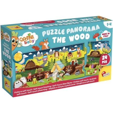 Les Bois - Puzzle panoramique - CAROTINA BABY - Développement de la logique, Motricité fine