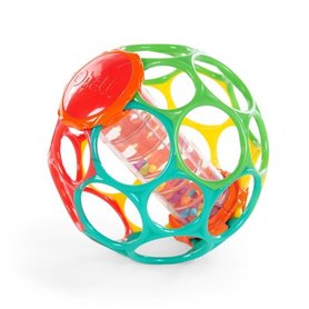 BRIGHT STARS Oball Baton de pluie facile a saisir Jouet pour nourrissons sans BPA, rouge, jaune, vert et bleu, pour les nouveaux