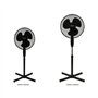 Ventilateur de pied - OCEANIC - 45 W - Ø 41 cm - 3 vitesses - Oscillant - Inclinable - Noir