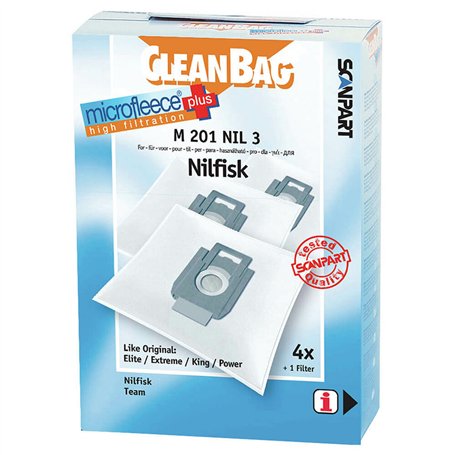 Sac de Rechange pour Aspirateur Scanpart M 201