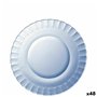 Assiette plate Duralex Picardie Bleu Ø 23 cm (48 Unités)