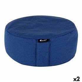 Coussin LongFit Sport Longfit sport Yoga Bleu 33 x 13 cm (2 Unités)