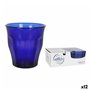 Set de Verres Duralex Picardie Bleu Verre 6 Pièces 250 ml (12 Unités)