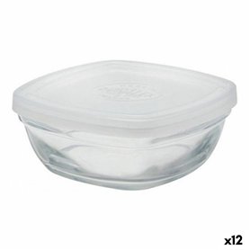Panier-repas carré avec couvercle Duralex FreshBox Transparent 150 ml (12 Unités)
