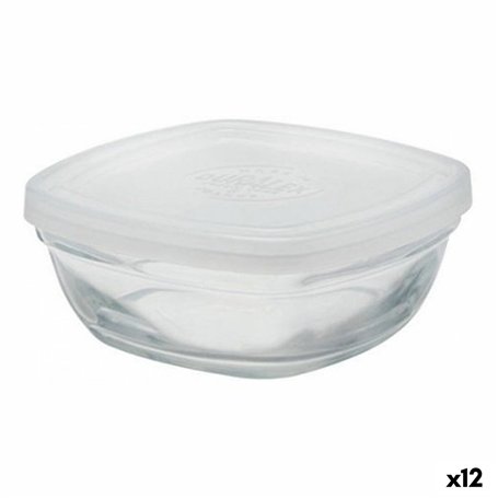 Panier-repas carré avec couvercle Duralex FreshBox Transparent 150 ml (12 Unités)