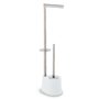 Dérouleur papier toilette avec pot à balai Confortime Acier 66 x 22 cm (4 Unités)