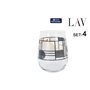 Set de Verres LAV GAIA 4 Pièces (6 Unités)