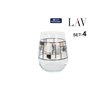 Set de Verres LAV GAIA 4 Pièces (6 Unités)