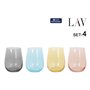 Set de Verres LAV GAIA 4 Pièces (6 Unités)