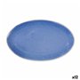 Plat à Gratin La Mediterránea Calobra Bleu 34,1 x 20,7 cm (12 Unités)