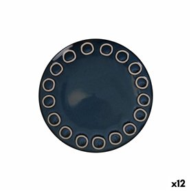 Assiette plate La Mediterránea Almudena Bleu (12 Unités)