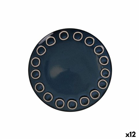 Assiette plate La Mediterránea Almudena Bleu (12 Unités)