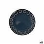 Assiette plate La Mediterránea Almudena Bleu (12 Unités)