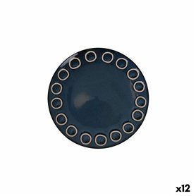 Assiette plate La Mediterránea Almudena Bleu (12 Unités)