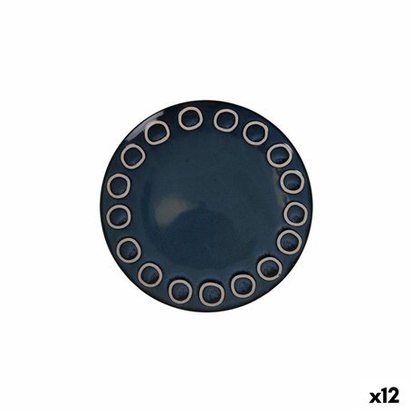 Assiette plate La Mediterránea Almudena Bleu (12 Unités)