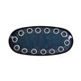 Plat à Gratin La Mediterránea Almudena Bleu Oblongue 25 x 12 x 2,2 cm (24 Unités)