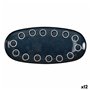 Plat à Gratin La Mediterránea Almudena Bleu Oblongue 33 x 14,8 x 2,7 cm (12 Unités)