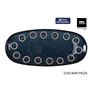 Plat à Gratin La Mediterránea Almudena Bleu Oblongue 33 x 14,8 x 2,7 cm (12 Unités)