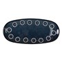Plat à Gratin La Mediterránea Almudena Bleu Oblongue 33 x 14,8 x 2,7 cm (12 Unités)